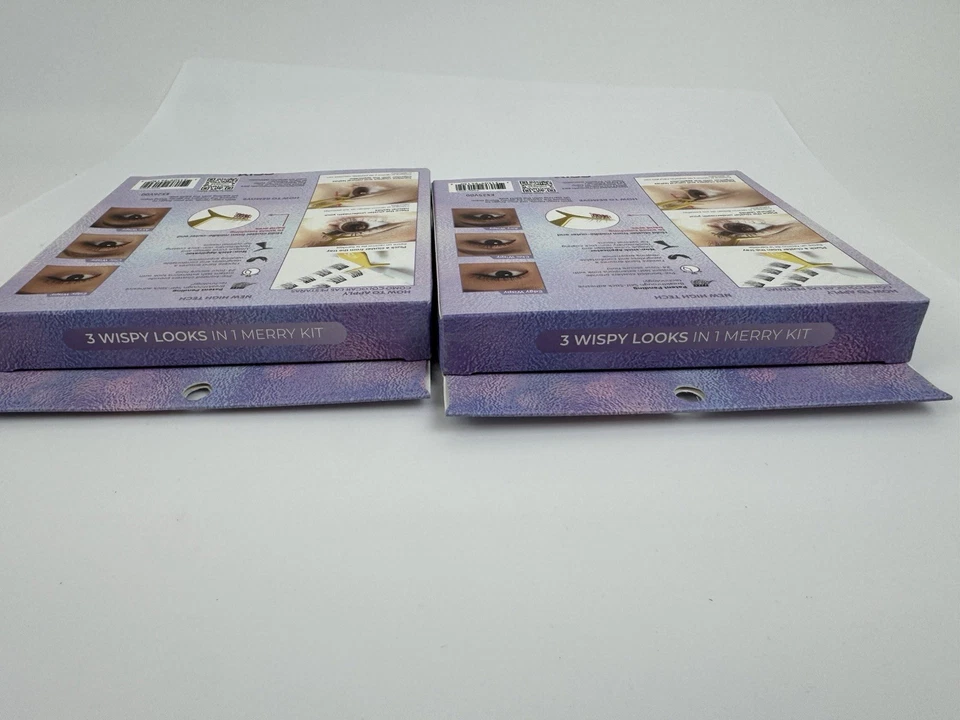 2X Pestañas Autoadhesivas Kiss imPRESS Sin Pegamento Falsies Racimo Wispy Foto 3 de 3