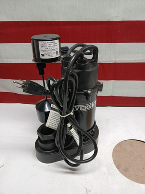 #ad Everbilt 1 4 HP Aluminum Sump Pump Vertical Switch $74.95