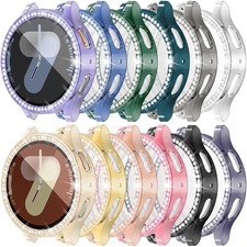 12-Pack Bling Case for Samsung Galaxy Watch 7 40mm, HD Screen Protector, TPU Bum