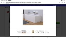 1700 mm Halite Waterproof 2 PC Front Bath Panel