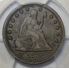 1875-CC PCGS/CAC VF20 SEATED LIBERTY QUARTER