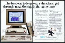 1988 IBM PS/2 PS2 OS/2 computer photo vintage print ad