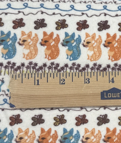 2012 Wild Ones Jenni Calo Fox Snail Cotton Flannel Fabric BT Half Y #10 - Picture 3 of 6