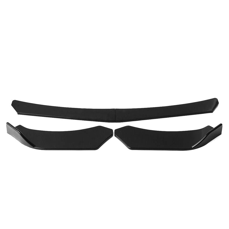 Kit de carrocería de parachoques delantero negro brillante estilo JDM para Honda Fit 2014-2017 labio de alerón Foto 4 de 4