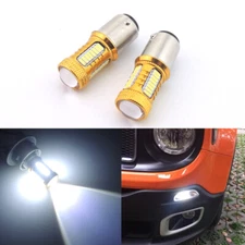 2PCS Xenon White LED Daytime Running Light Bulbs for Jeep Renegade 2015-2020 DRL