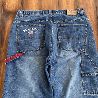 Vintage Y2K US Polo Assn Jeans Baggy Men's 38x30 (fits 38x29) Wide