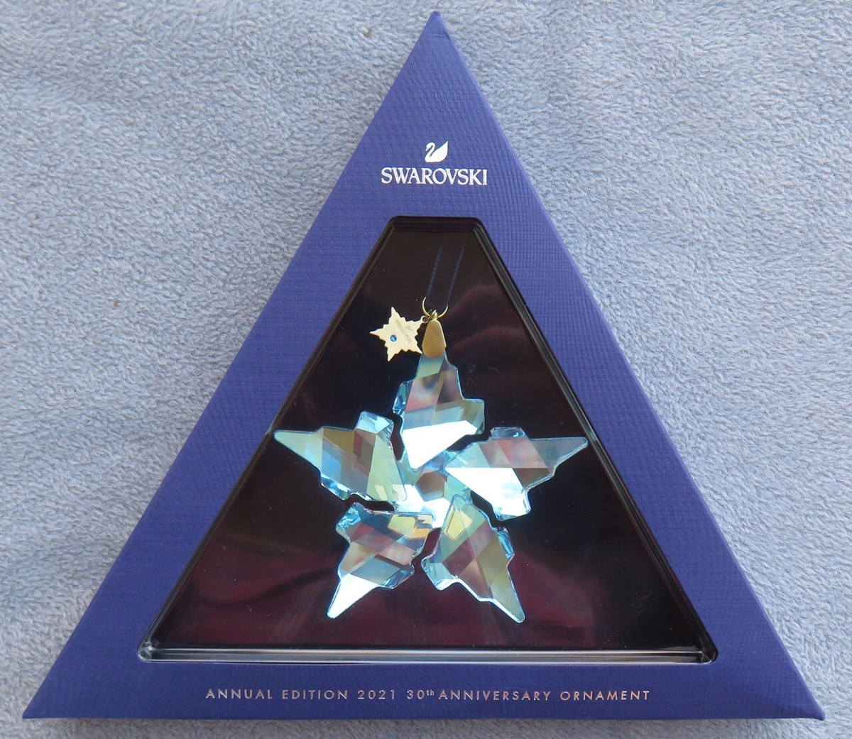SWAROVSKI Crystal 2021 30th Anniversary Snowflake Christmas SWAROVSKI Crystal 2021 30th Anniversary Snowflake Christmas