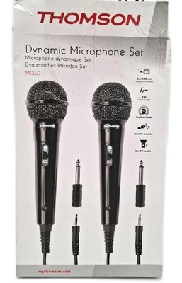 Thomson M135D Dynamisches Mikrofon Karaoke 2er Pack Misc Other Audio Components