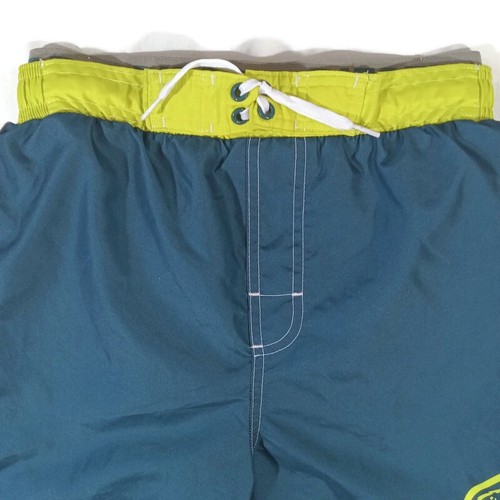 Diesel Swim Trunks Boys Bluish Green Lined Pocket Drawstring NWT - Picture 2 of 15