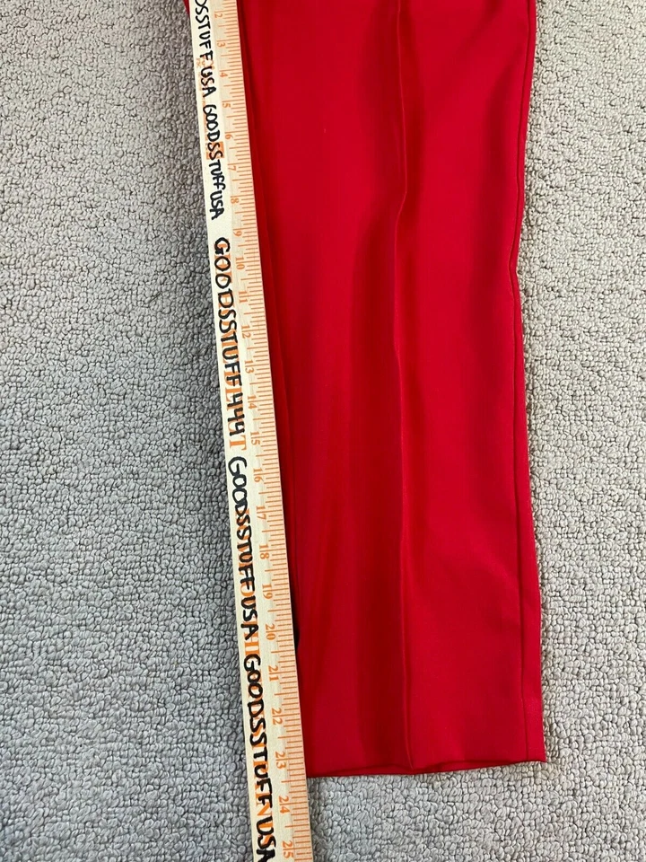 Worthington Women's Sz 6 Modern Fit Red Dress Pants  - Image 3 of 4