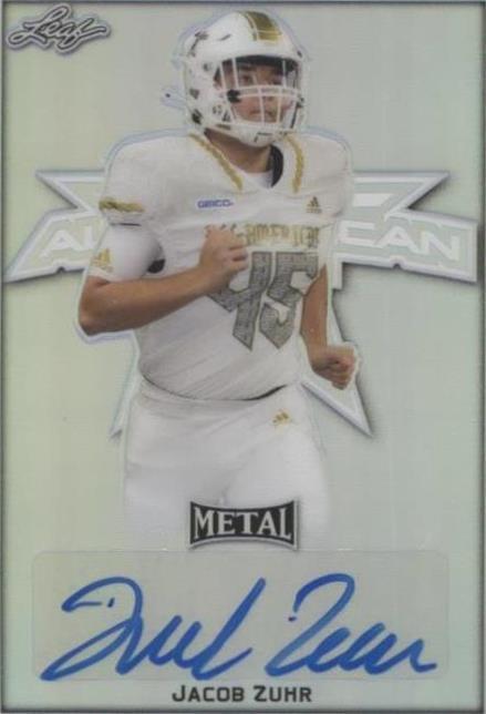 2020 Leaf Metal U.S. Army All-American Bowl Jacob Zuhr #BA-JZ1 - 1 of 2