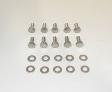 Pontiac 350 - 455 Stainless Steel Hex Bolt Set For Steel Valve Covers New
