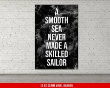 Motivational Gym Banner - Sailor Quote Weightlifting Decor