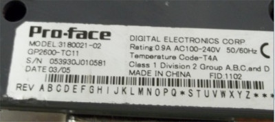 1PC Used Pro-face GP2600-TC11 | eBay