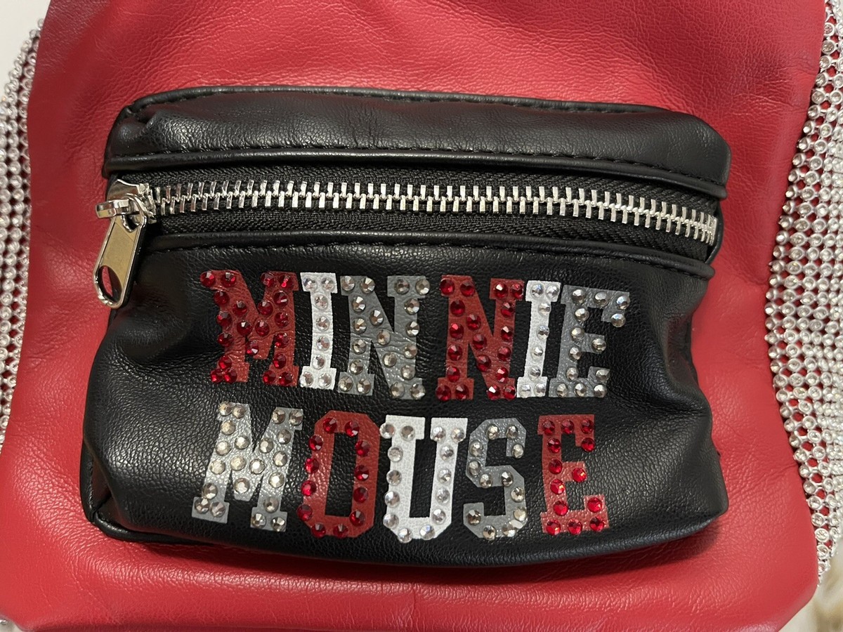 Disney Minnie Mouse Mini Backpack bag Red Black Bling 10” Disney Parks Loungefly Mini Backpack - Red Sequin Minnie main image 3