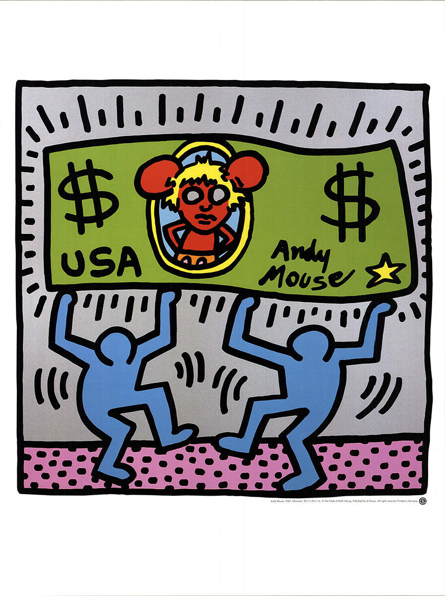 KEITH HARING Andy Mouse 31.5
