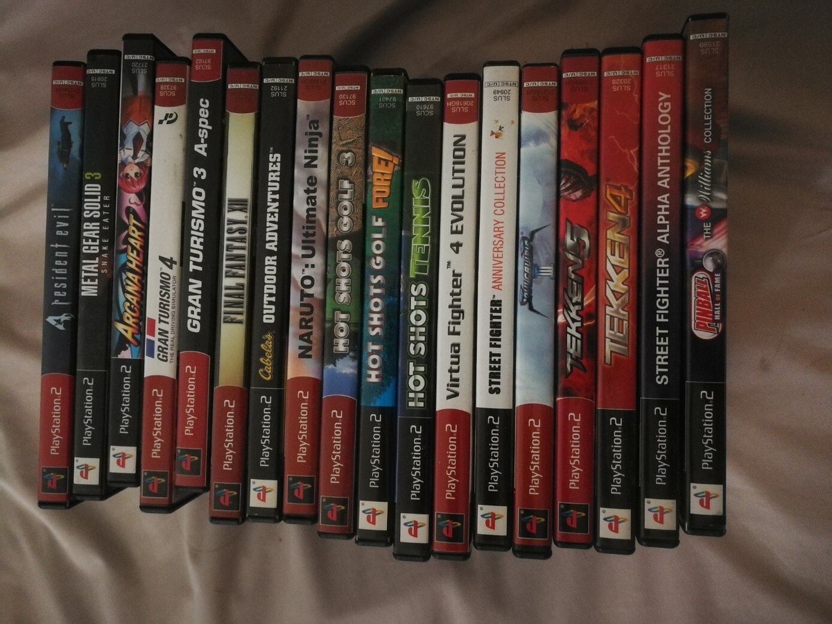 18 Sony PS2 Playstation 2 Video Game Discs CD Lot Complete Case