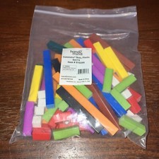 hand2mind Plastic Cuisenaire Rods Individual Set, Math Manipulatives, Montessori
