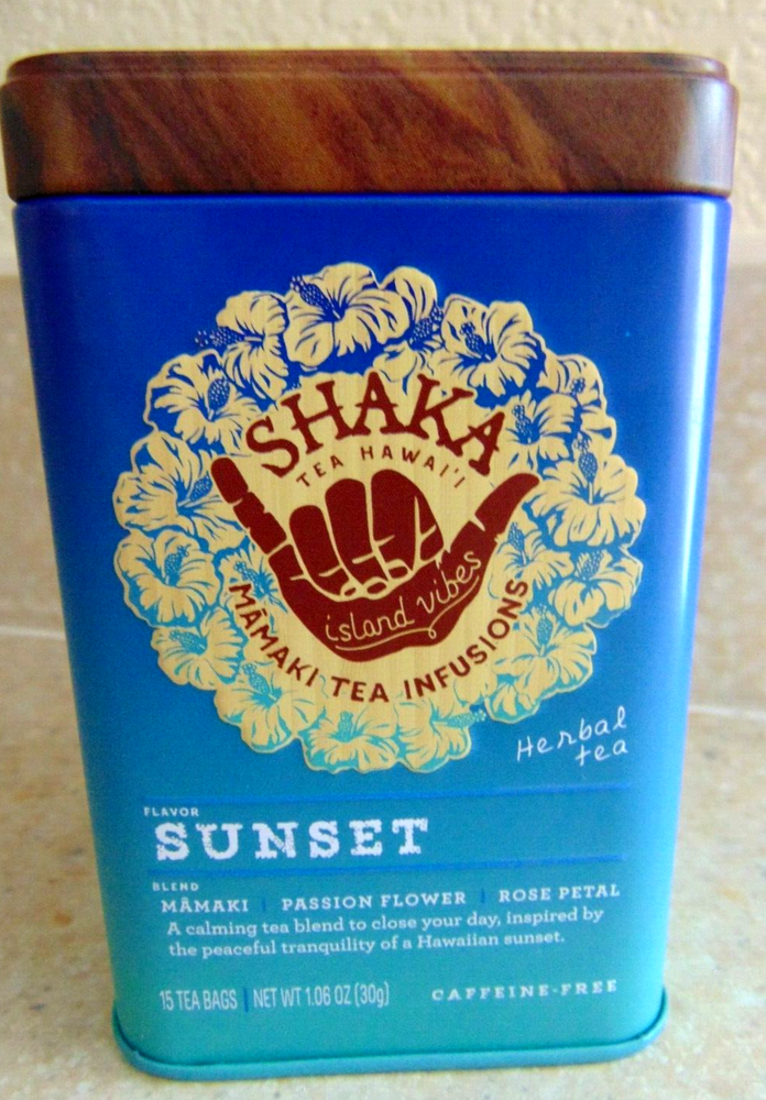 Shaka Tea Hawai’i -SUNSET- Mamaki/Passion Flower/Rose Petal/1 Can-15 Bags
