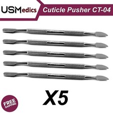 Cuticle Gouges Pusher Skin Remover Nails Cleaner CT04 5 Pieces NEW BEADEN 