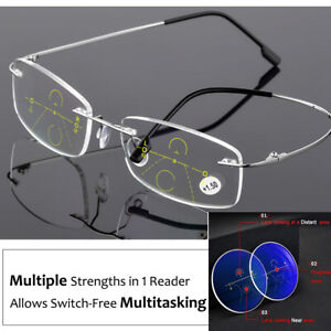 Progressive Transition Photochromic Anti Blue Ray Computer Reading Glasses Flexible Frame Uv400 No Line Gradual Sunglasses Women S Reading Glasses Aliexpress