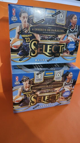 2024 Panini Select WNBA Basketball Blaster Box Lot of 2 (Sealed Blue Boxes)