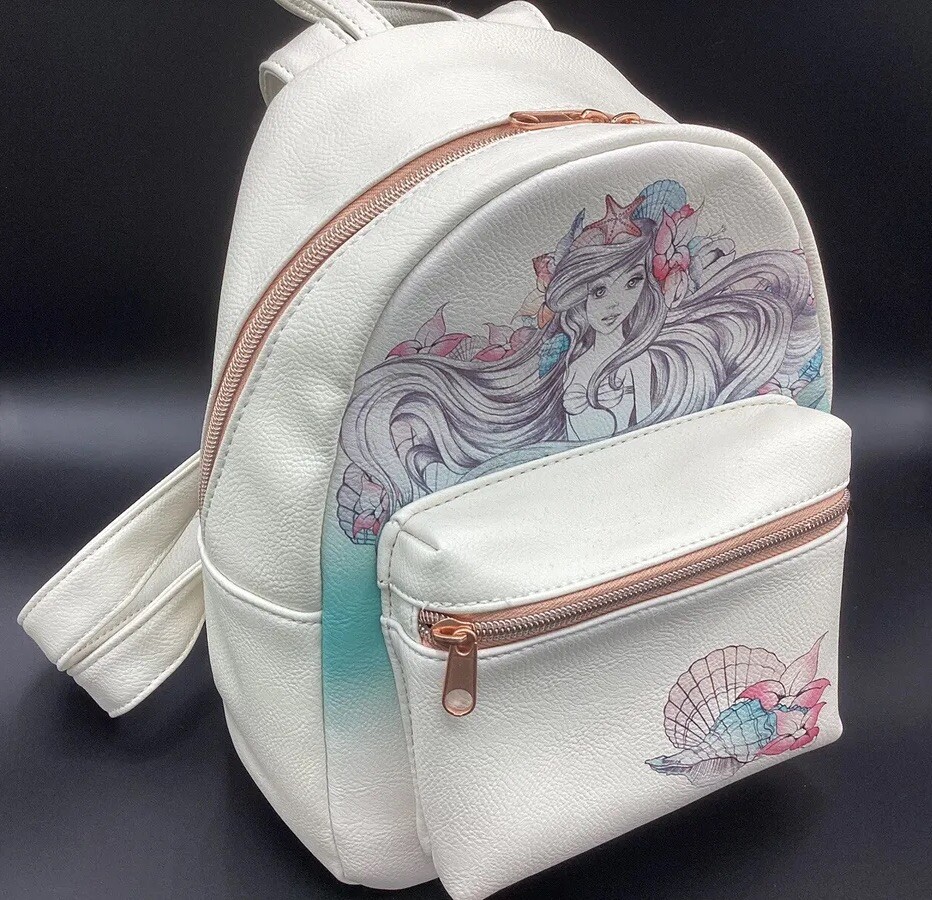 Loungefly Little Mermaid Princess Ariel Sketch Shells White  display picture 1