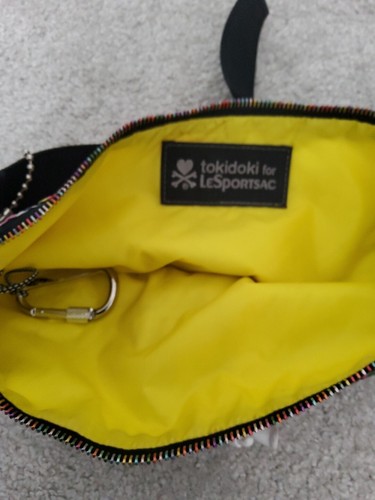 Tokidoki X LeSportsac Waist Fanny Pack/Bum Bag w, Rare Tokidoki Bear Keychain - Picture 9 of 9
