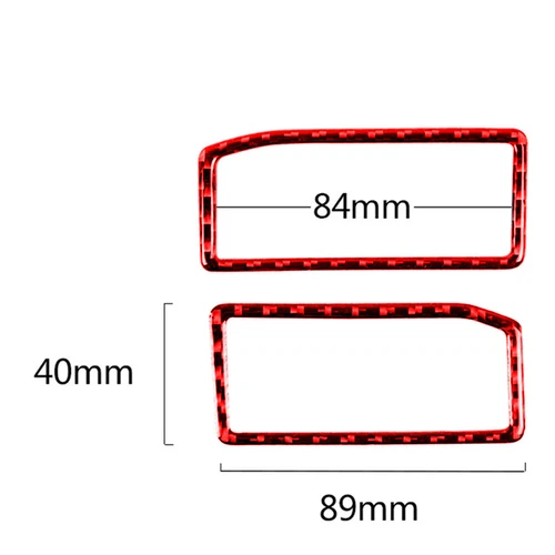 Cubierta de ajuste de salida de aire Demist de fibra de carbono roja para Lexus IS250 IS350 2014-18 - Imagen 8 de 9