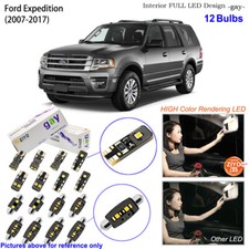 12 Bulbs Deluxe Led Interior Dome Light Kit White For 2007-2017 Ford Expedition