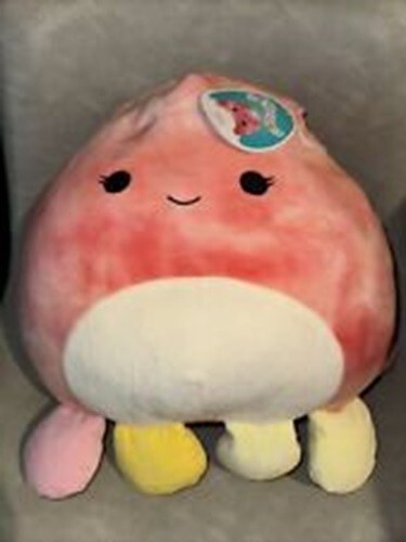 Squishmallows 12” Orzella the Octopus Plush, Red Tie-Dye, Exclusive Size, RARE
