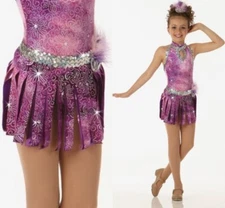 True Colors FRINGED SKIRT & HEADPIECE ONLY Dance Costume Child and Adults New