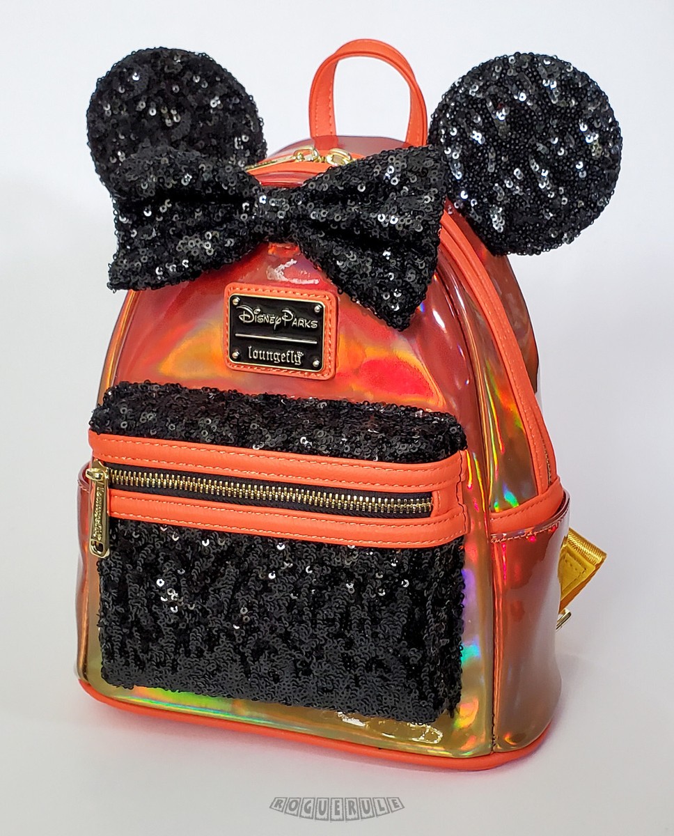 ?Loungefly Disney Parks Minnie Mouse Iridescent Sequin Mini  display picture 2