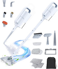 10-in-1 Steam Mop & Handheld Cleaner - Fast Heat, Multi-Surface, Lightweight