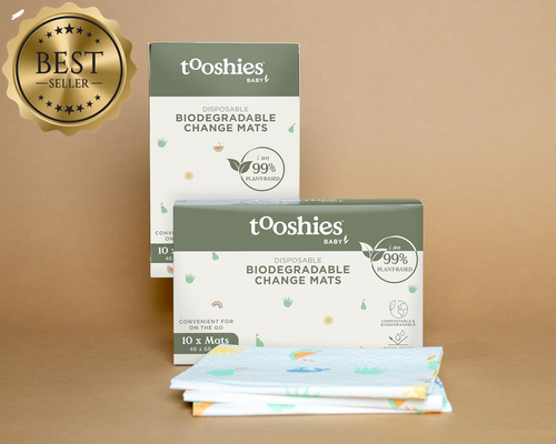 10-Pack Biodegradable Baby Changing Mats Disposable Waterproof Plant-Based Cute - Picture 3 of 12