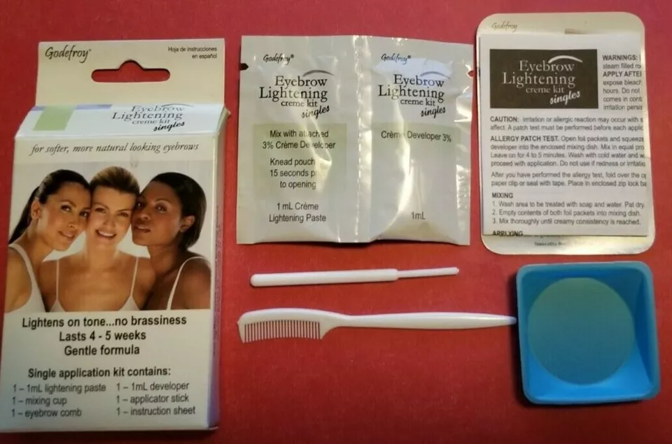 Godefroy Eyebrow Lightening Creme Kit Singles - New - - Image 3 of 3
