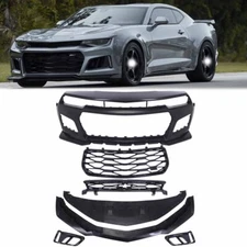Fit 2010-2014 & 2015 Chevy Camaro 5TH to 6th Gen ZL1 Style New Front Bumper Kit