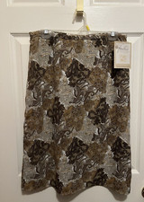 KATHIE LEE COLLECTION LADIES BROWN PAISLEY PRINT SKIRT SIZE 14 NEW VINTAGE