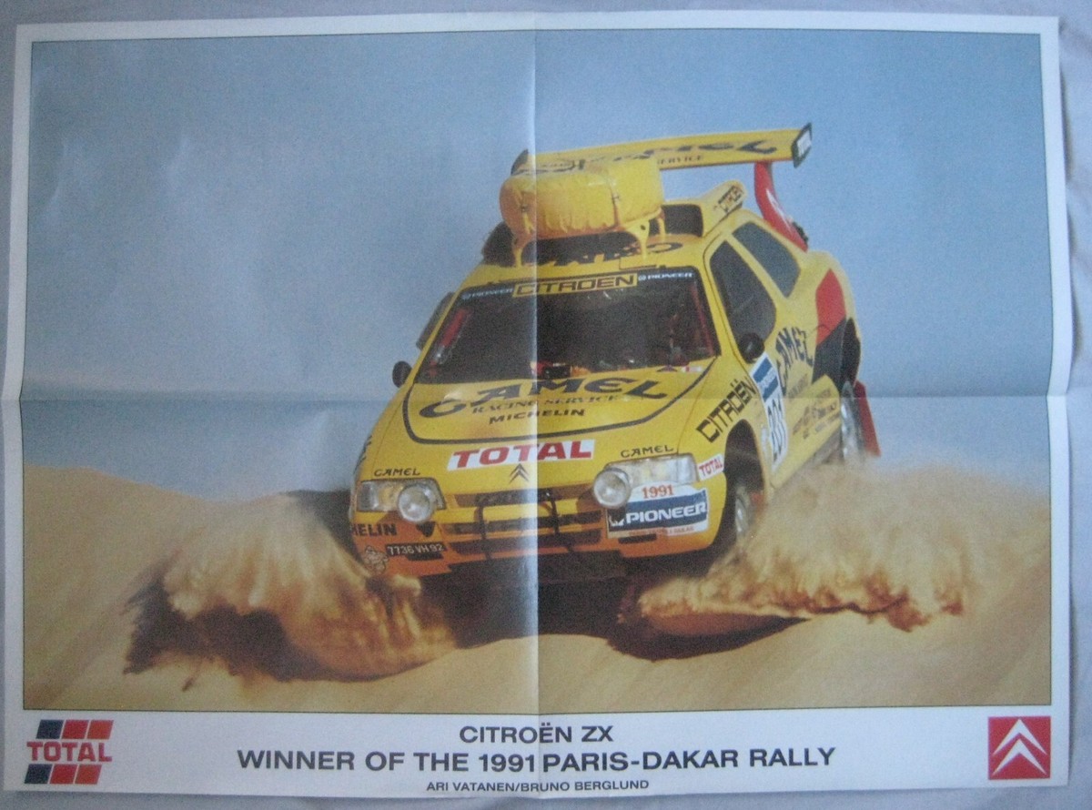 Ari Vatanen - Bruno Berglund Citroen ZX 1991 Paris - Dakar rally
