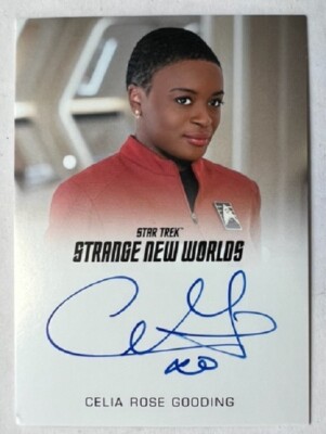 Celia Rose Gooding Full Bleed Autograph, Star Trek Strange New Worlds Season One