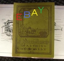 ADVANCE RUMELY Threshing Machinery Catalog 1913/14 Steam Traction Engine OilPull