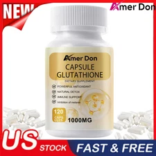 Glutathione Collagen Anti-aging skin Whitening 120 Capsules Dark Spots Remover
