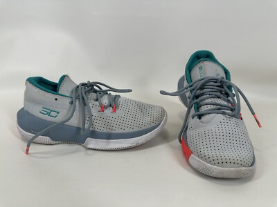 Under Armour Steph Curry SC 3Zero III Basketball Shoes Gray Youth 5Y Boys Girls
