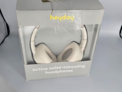 Heyday Active Noise Cancelling Headphones, Beige, **OPEN BOX**