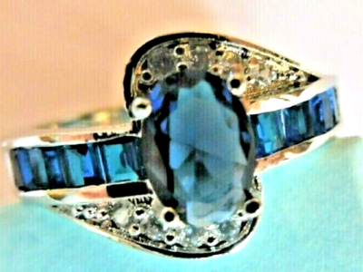Bague En Argent 925 Avec Zircon - Plusieurs Couleurs & Tailles | Neuf Sans Emballage