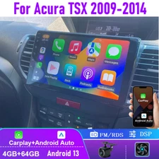 4+64GB Apple Carplay Android Car Stereo Radio Head Unit For Acura TSX 2009-2014