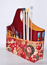 Projekttasche, Handarbeitstasche Stricken-Häkeln-Nähen, selbst genäht