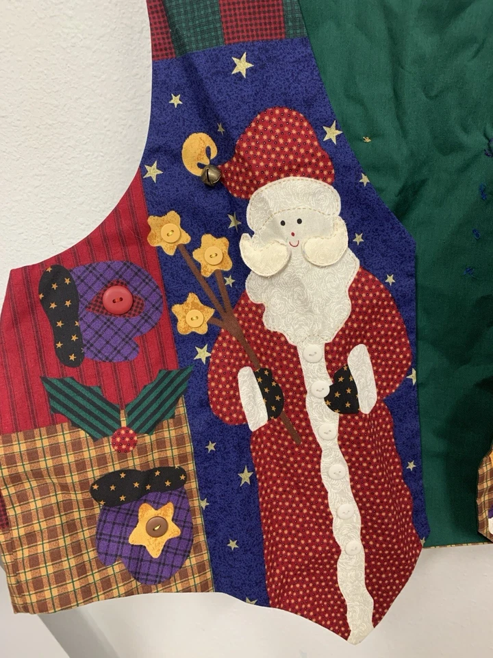 Chaleco Noel Joy vintage hecho a mano de Navidad  Foto 3 de 4