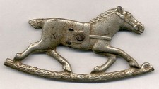 NOW ON SALE, NEW LOWER PRICE NIC/CAST IRON HORSE OLD ORIG. FOR PULL TOY CI149