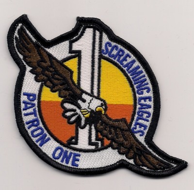 VP-1 SCREAMING EAGLES MARITIME PATROL SQUADRON patch NAS BARBERS POINT era